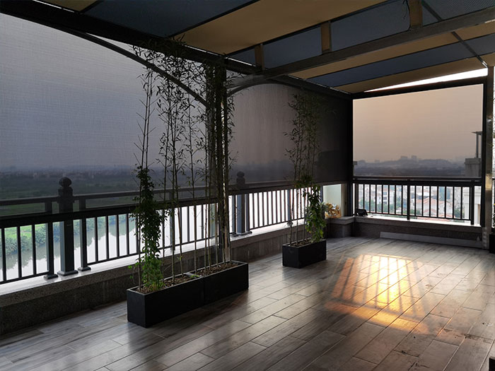 遮陽電動(dòng)防風(fēng)卷簾系統(tǒng)